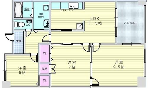 同じ建物の物件間取り写真 - ID:227082563058