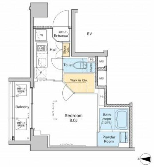 プラウドフラット錦糸町ＩＩ 208｜東京都墨田区緑４丁目(賃貸マンション1K・2階・27.51㎡)の写真 その2