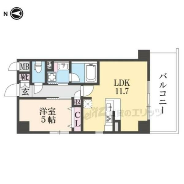 奈良県奈良市西大寺南町(賃貸マンション1LDK・2階・40.21㎡)の写真 その2