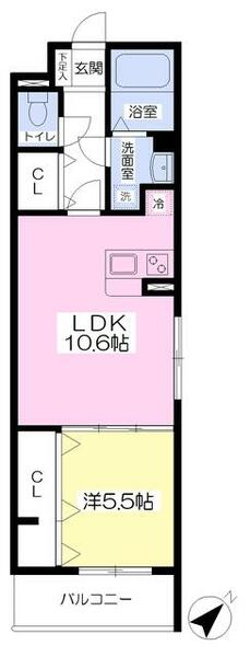 兵庫県姫路市北条口５丁目(賃貸マンション1LDK・3階・41.40㎡)の写真 その2