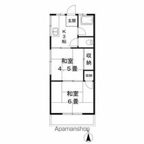 第１小野田ハイツ　１号棟　２階  ｜ 千葉県船橋市習志野１丁目（賃貸アパート2K・2階・30.60㎡） その2