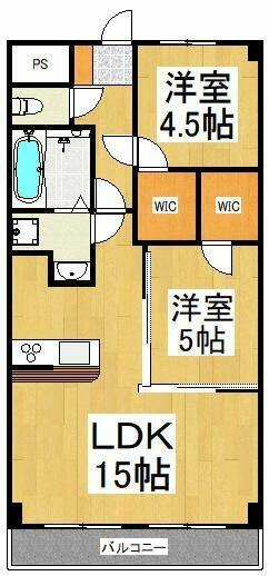 東京都東村山市久米川町４丁目(賃貸マンション2LDK・2階・55.17㎡)の写真 その2