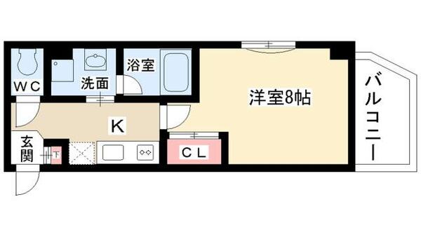 シティライフ池下西 505｜愛知県名古屋市千種区春岡１丁目(賃貸マンション1K・5階・24.76㎡)の写真 その2