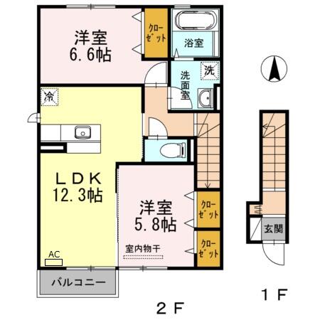 同じ建物の物件間取り写真 - ID:233019092448