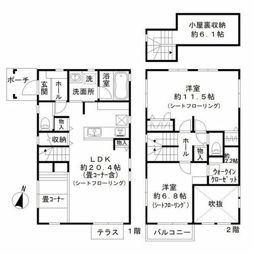 同じ建物の物件間取り写真 - ID:211046636025