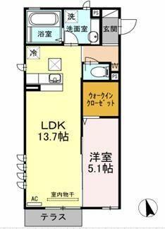 同じ建物の物件間取り写真 - ID:214054996983