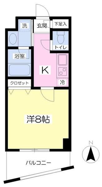 ラ　コルト・Ｋ 1002｜東京都小平市花小金井南町１丁目(賃貸マンション1K・10階・27.77㎡)の写真 その2