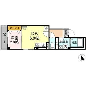 愛知県名古屋市西区幅下１丁目（マンション）の賃貸物件の間取り