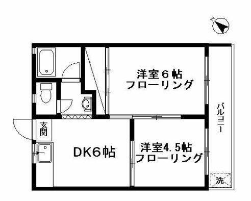 東京都杉並区成田西２丁目(賃貸アパート2DK・2階・34.70㎡)の写真 その2