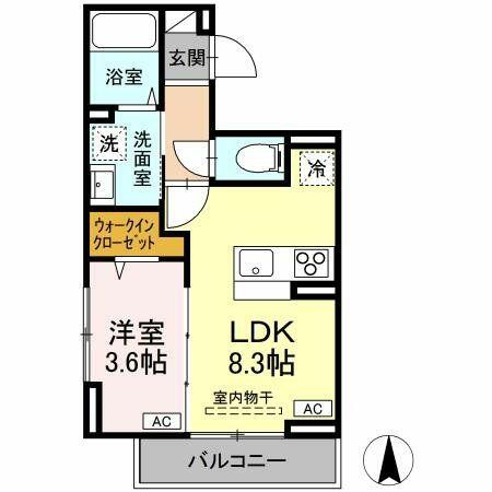 東京都八王子市子安町３丁目(賃貸アパート1LDK・2階・30.42㎡)の写真 その2