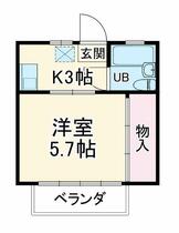 第１ブルーハイツ 101 ｜ 神奈川県横須賀市久比里１丁目（賃貸アパート1K・1階・18.49㎡） その2