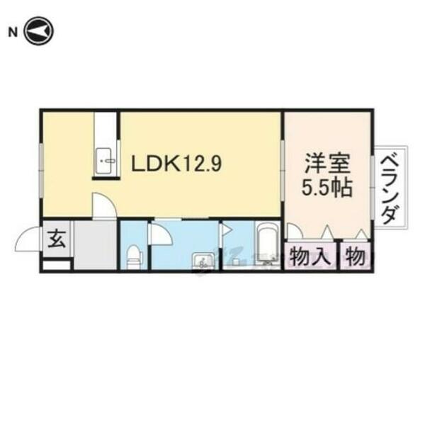 ヴァロワール 202｜奈良県天理市石上町(賃貸アパート1LDK・2階・42.00㎡)の写真 その2