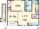 小金井市東町４丁目 2階建 築14年のイメージ