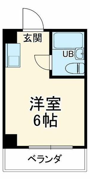 日吉カレッジハウス 408｜神奈川県横浜市港北区日吉３丁目(賃貸マンション1K・2階・15.00㎡)の写真 その2