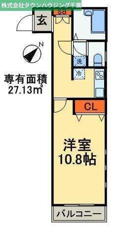 千葉県千葉市花見川区幕張本郷３丁目(賃貸マンション1K・2階・27.13㎡)の写真 その2