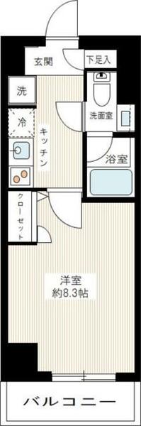 ＭＡＸＩＶ北糀谷 0503｜東京都大田区北糀谷１丁目(賃貸マンション1K・5階・25.83㎡)の写真 その2