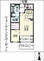 メロウ　ハウスＣ 101 ｜ 愛知県名古屋市緑区大高町字己新田（賃貸アパート1LDK・1階・36.79㎡） その2