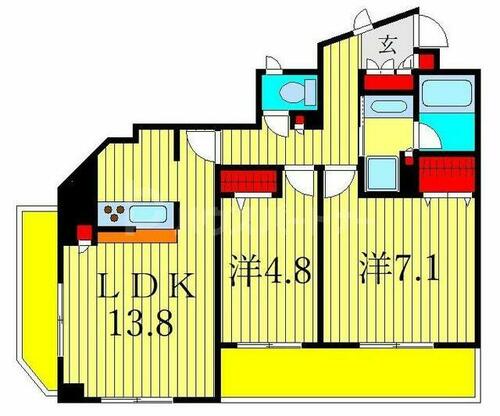 同じ建物の物件間取り写真 - ID:213101933431