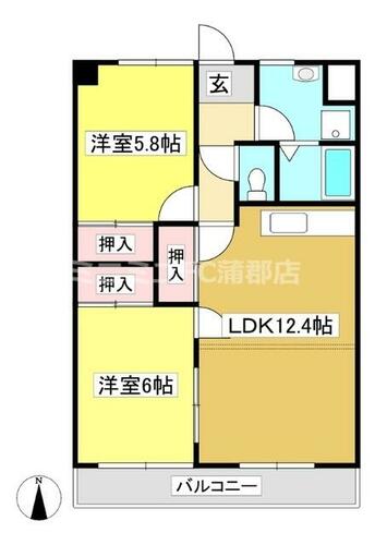 同じ建物の物件間取り写真 - ID:223032495166