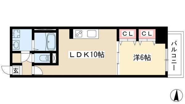 ラ・メゾン輝 301｜愛知県名古屋市中川区山王３丁目(賃貸マンション1LDK・3階・40.08㎡)の写真 その2