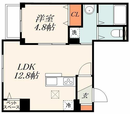 同じ建物の物件間取り写真 - ID:213102018789