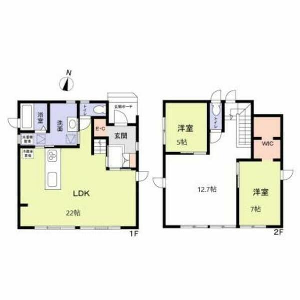 鶴ヶ島市藤金貸家｜埼玉県鶴ヶ島市大字藤金(賃貸一戸建3LDK・--・108.47㎡)の写真 その2