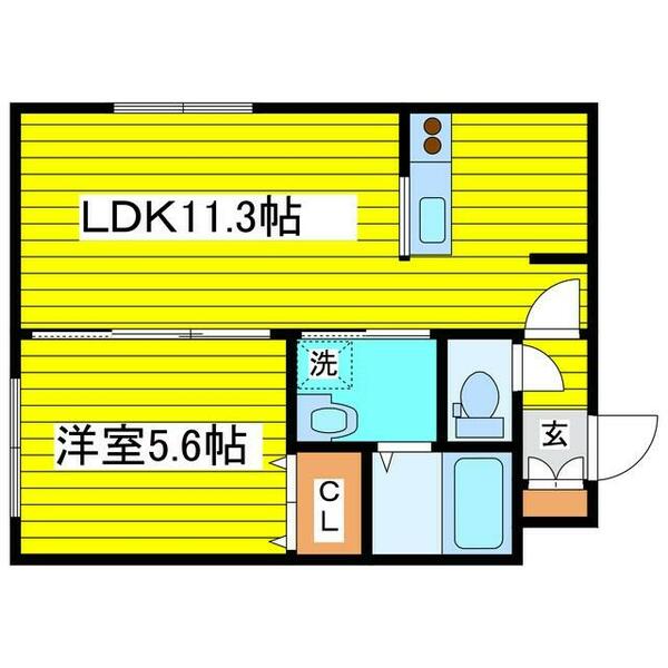 北海道札幌市東区北十九条東１７丁目(賃貸マンション1LDK・3階・37.34㎡)の写真 その2