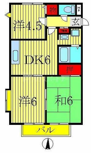 同じ建物の物件間取り写真 - ID:212042393973