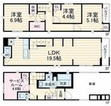 川崎市高津区千年 3階建 築2年のイメージ