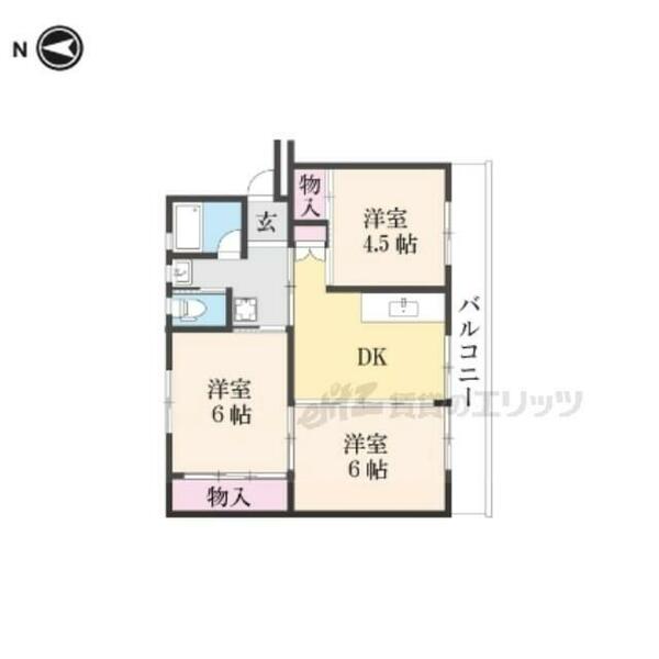 ビレッジハウス大淀 3-405｜奈良県吉野郡大淀町大字下渕(賃貸マンション3DK・4階・53.96㎡)の写真 その2