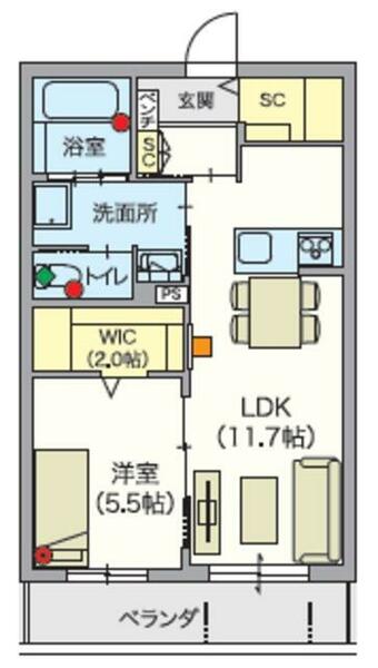 （シニア限定）ヘーベルＶｉｌｌａｇｅ吉祥寺北 202｜東京都練馬区立野町(賃貸マンション1LDK・2階・47.58㎡)の写真 その2