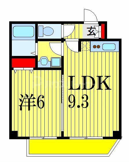 ソレイユ津田沼 101｜千葉県習志野市津田沼３丁目(賃貸マンション1LDK・1階・35.49㎡)の写真 その2