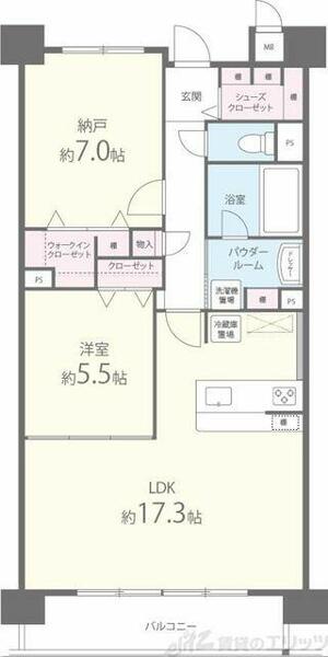 フロイデ川添｜大阪府高槻市川添２丁目(賃貸マンション1SLDK・5階・68.11㎡)の写真 その2