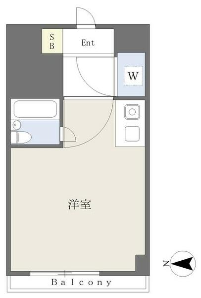 日神パレス八王子 101｜東京都八王子市暁町１丁目(賃貸マンション1R・1階・16.07㎡)の写真 その2