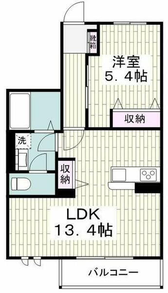 神奈川県横浜市瀬谷区二ツ橋町(賃貸アパート1LDK・2階・44.36㎡)の写真 その2