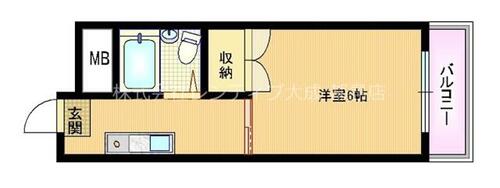 大阪府大阪市城東区野江２丁目（マンション）の賃貸物件の間取り