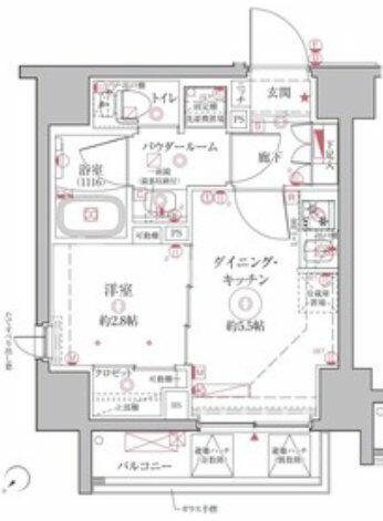 クレイシアＩＤＺ王子アーバンヒルズ 504｜東京都北区豊島２丁目(賃貸マンション1DK・5階・26.12㎡)の写真 その2