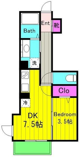 ルミエール 203｜神奈川県川崎市多摩区宿河原４丁目(賃貸アパート1DK・2階・31.05㎡)の写真 その2