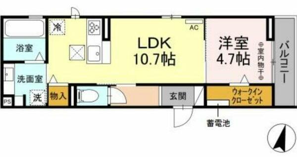 グラン仁所町 201｜愛知県名古屋市瑞穂区仁所町２丁目(賃貸アパート1LDK・2階・40.43㎡)の写真 その1