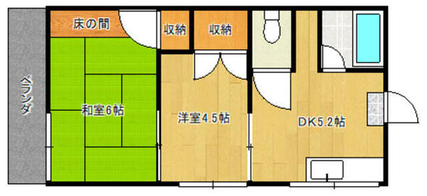 ひかりハウスアクア 203｜千葉県東金市東金(賃貸アパート2K・2階・30.00㎡)の写真 その2