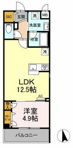 同じ建物の物件間取り写真 - ID:213102257249