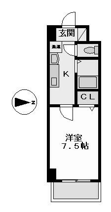 愛知県名古屋市熱田区明野町(賃貸マンション1K・6階・24.22㎡)の写真 その2