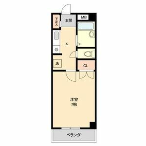 Ｋコート観月 0505｜愛知県名古屋市千種区観月町２丁目(賃貸マンション1K・5階・21.90㎡)の写真 その2