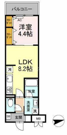 同じ建物の物件間取り写真 - ID:213102295378