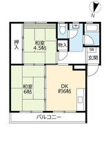 ＵＲ鳴子 0850208 ｜ 愛知県名古屋市緑区鳴子町１丁目（賃貸マンション2DK・2階・43.06㎡） その2