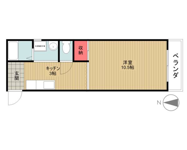 みずほ２８ 302｜愛知県名古屋市瑞穂区西ノ割町１丁目(賃貸マンション1K・3階・30.30㎡)の写真 その2