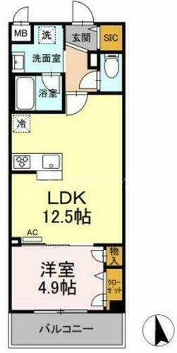 同じ建物の物件間取り写真 - ID:213102298023