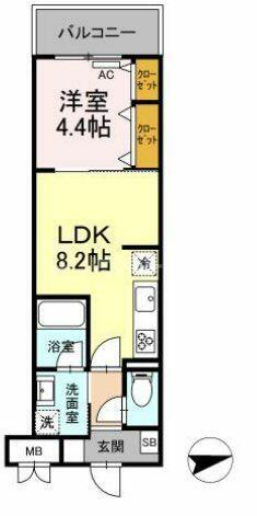 同じ建物の物件間取り写真 - ID:213102297845