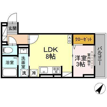 ブランヴェール大倉山 302｜神奈川県横浜市港北区大倉山４丁目(賃貸アパート1LDK・3階・29.78㎡)の写真 その2