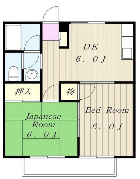 モンレーヴ２１ 0102｜東京都調布市多摩川４丁目(賃貸マンション2DK・1階・40.49㎡)の写真 その2